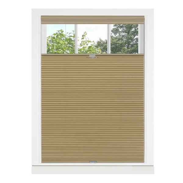 Achim Wheat Top Down-Bottom Up Cordless Honeycomb Cellular Shade