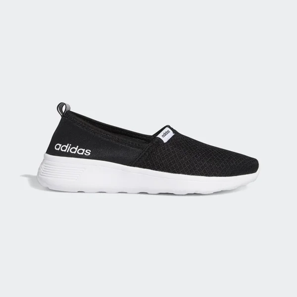 Adidas Lite Racer Slip-On Shoes - Women's - Core Black - Cloud White - 7.5
