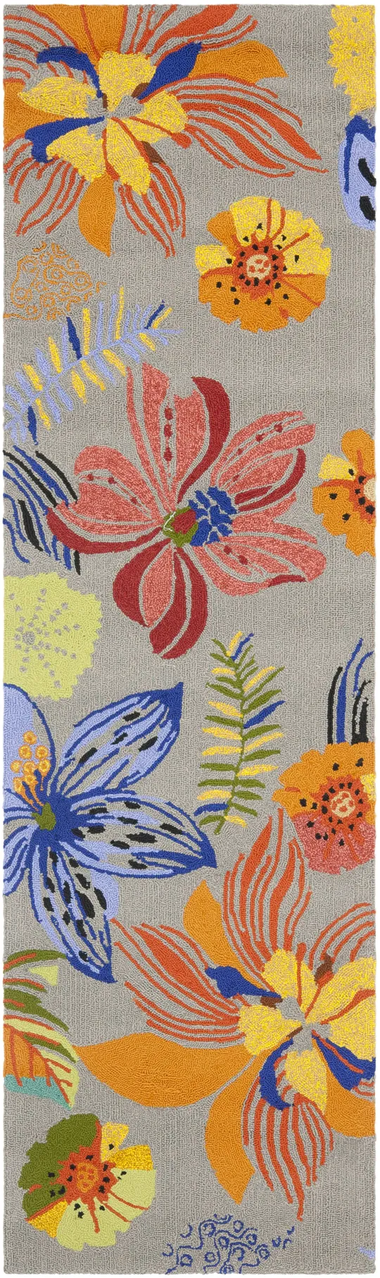 Safavieh Four Seasons FRS468C 4&0x22 x 4&0x22 Round Grey - Orange Area Rug