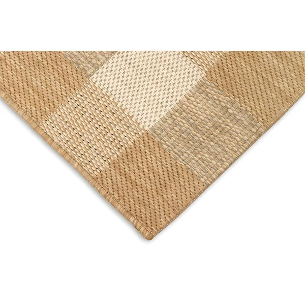 Trans Ocean Portofino Texture Plaid Area Rug, Black, 7&10x22 x 9&10x22 Rectangle