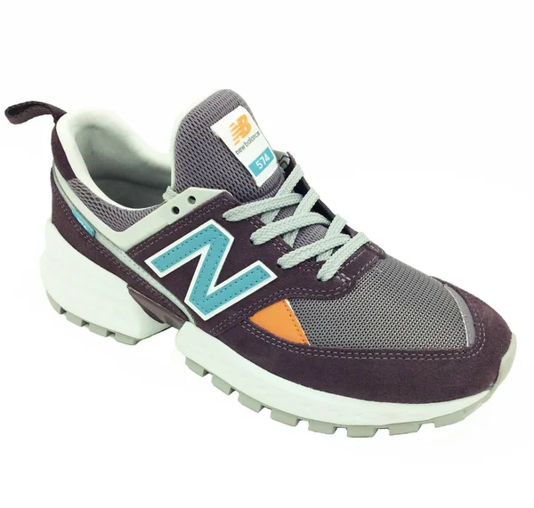 New Balance Men's 574 Sport Shoes Purple with White - Size: 12