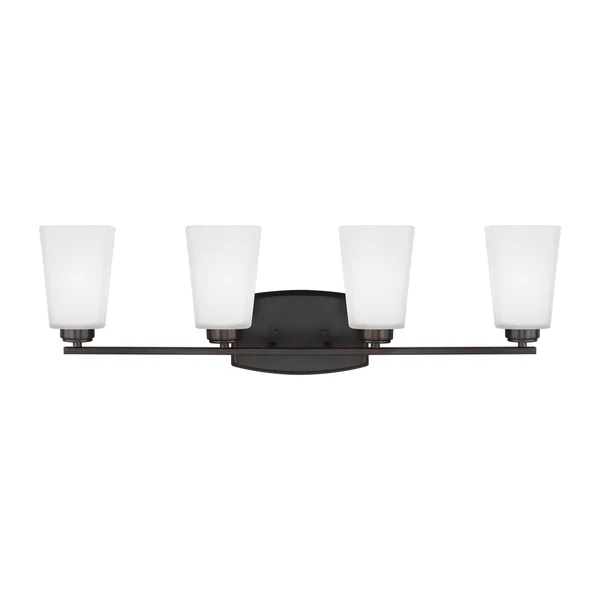 Sea Gull Lighting 4423004-710 Waseca Four Light Bath Vanity Fixture - Burnt Sienna