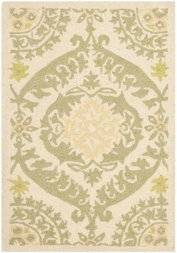 Safavieh Chelsea HK356C 7&6x22 x 9&6x22 Oval Beige - Green Rug
