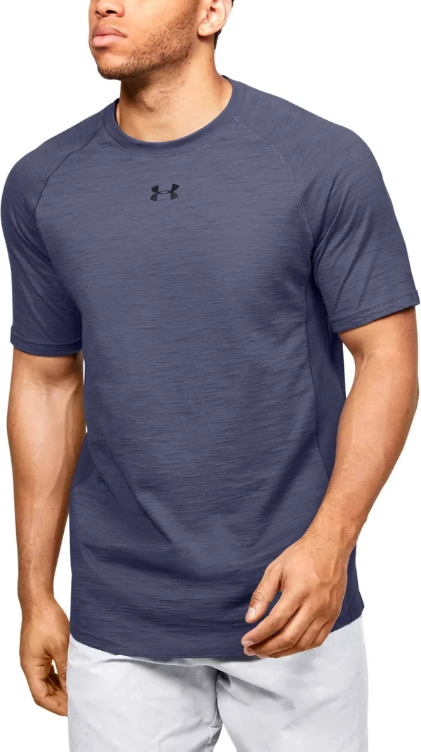 Under Armour Men's Charged Cotton Short Sleeve - Blue