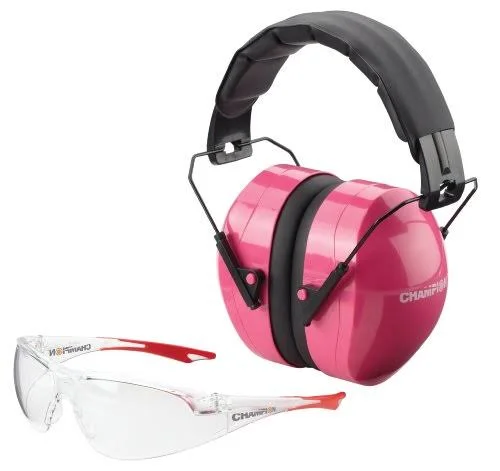 Champion Ballistic Passive Ears and Eyes Combo (Pink)