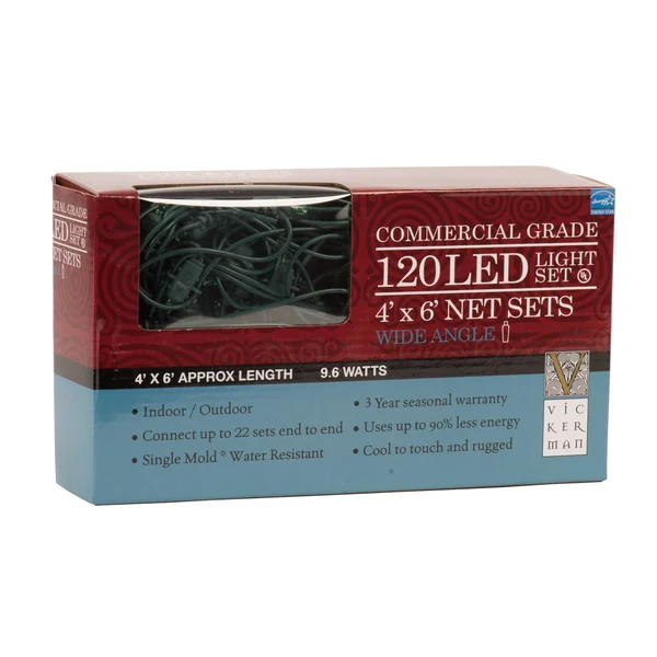 Vickerman X4g4623 120lt 4'x6' LED Red-Grn/GW Wideangle Net