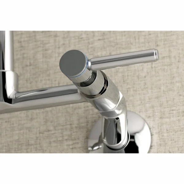 Concord 8-Inch Adjustable Center Wall Mount Kitchen Faucet - Polished Chrome PKS813C
