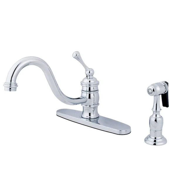 Kingston Brass KB3579BLBS 8x22 Kitchen Faucet - Brushed Nickel/Polished Brass