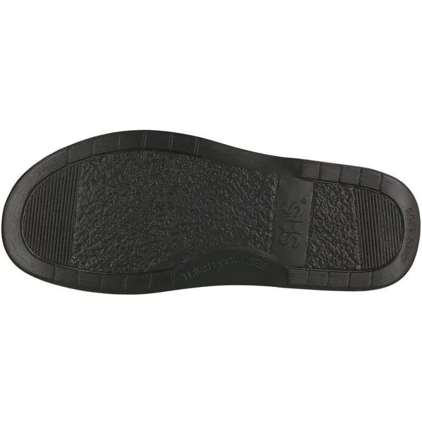 SAS Men's Side Gore Slip on Loafer - Black Smooth N, 12.5