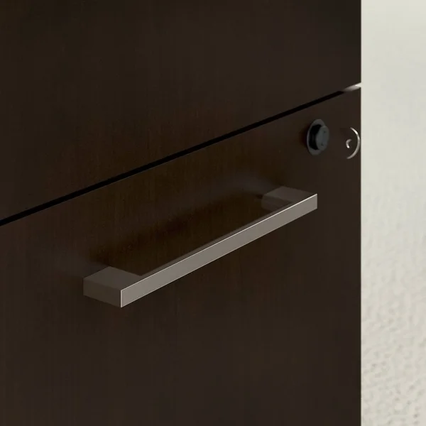 Bush Business 400 Series 60x22W x 24x22D Table Desk with 3 Drawer Mobile File Cabinet