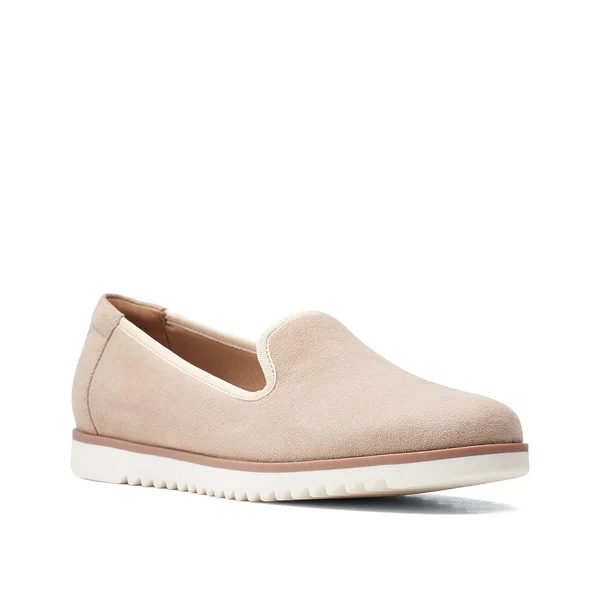 Clarks Serena Brynn Women's Shoes Sand Suede : 10 B - Medium