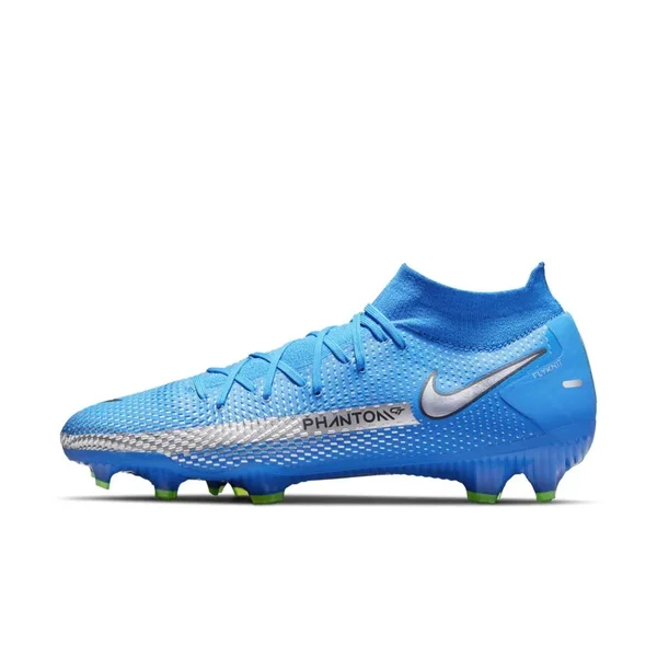 Nike Phantom GT Pro DF FG Photo Blue Metallic Silver Rage Green