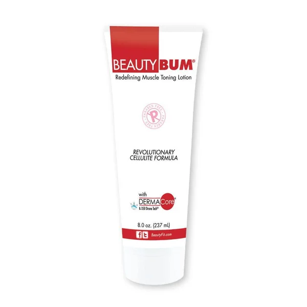 BeautyBum Toning Lotion Vanilla Shuga - 8 oz Cream - BeautyFit
