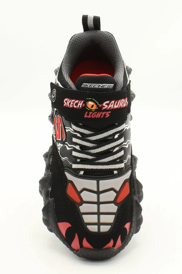 Skechers S Lights: Skech-O-Saurus Lights Black/Red - Size 2.0