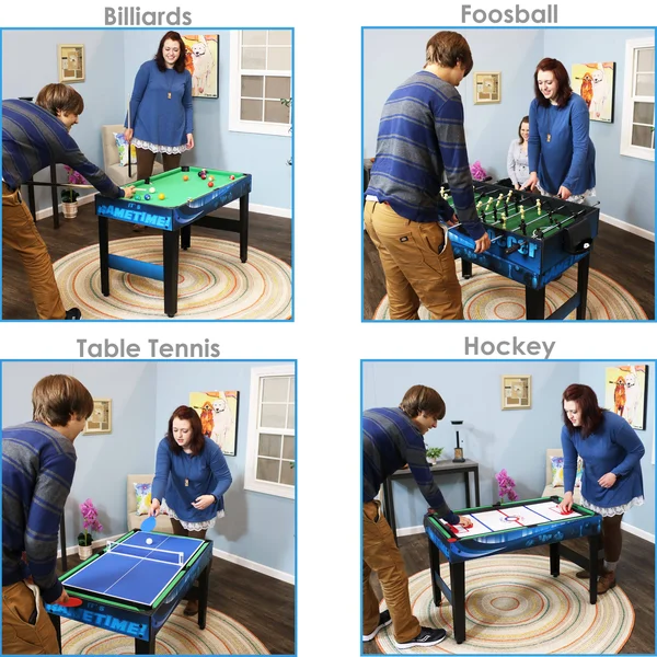Sunnydaze Decor 40x22 10-in-1 Multi Game Table