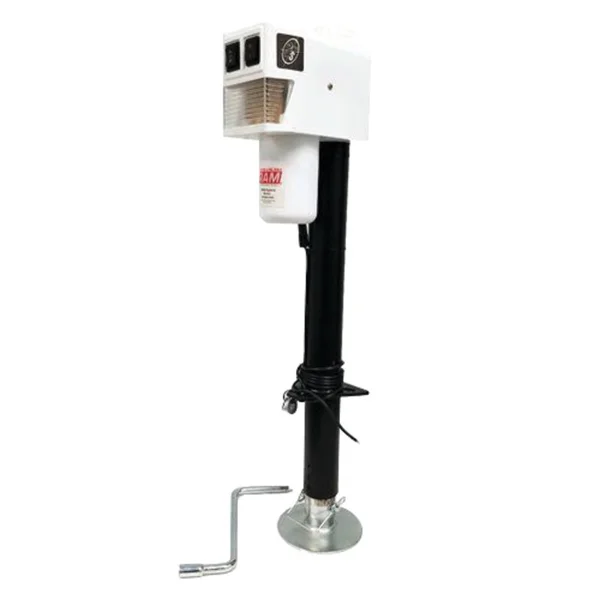 Ram EJ-3520-WBX 3, 500 lb. Electric Trailer Jack with Drop Leg - White
