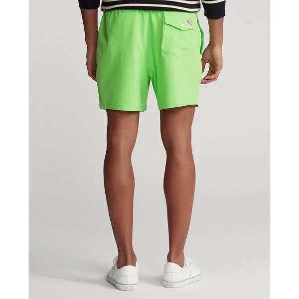 Ralph Lauren Men's 5.75-Inch Traveler Classic Swim Trunk - Size M in Kiwi Lime