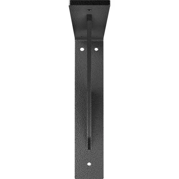 Ekena Millwork 2x22W x 10x22D x 10x22H Legacy Steel BRACKET, Hammered Silver