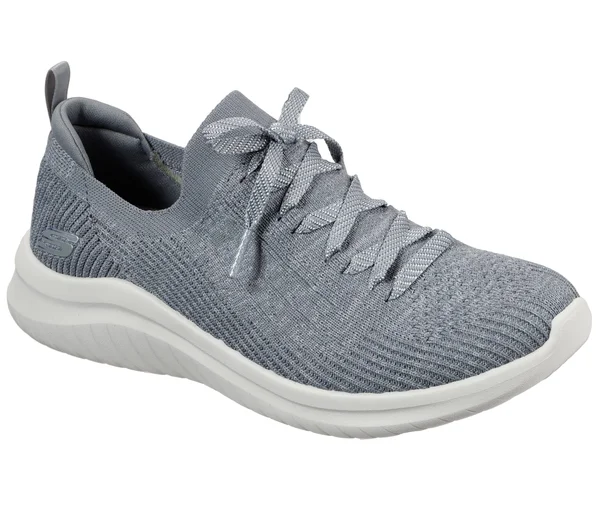 Skechers Women's Ultra Flex 2.0 - Flash Illusion Sneakers - Gray, 8.5