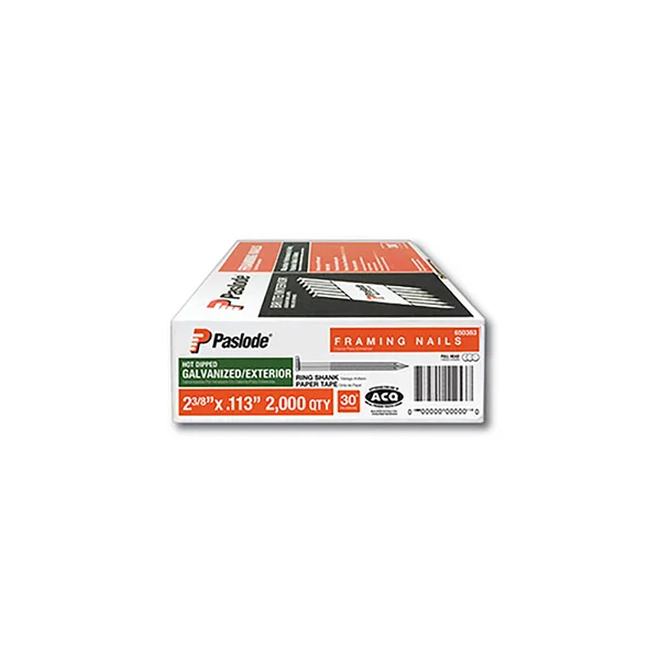 Paslode RounDrive Framing Nails, 3 Inches, 30 Degrees, Full Head, Galvanized/Exterior - 1 package