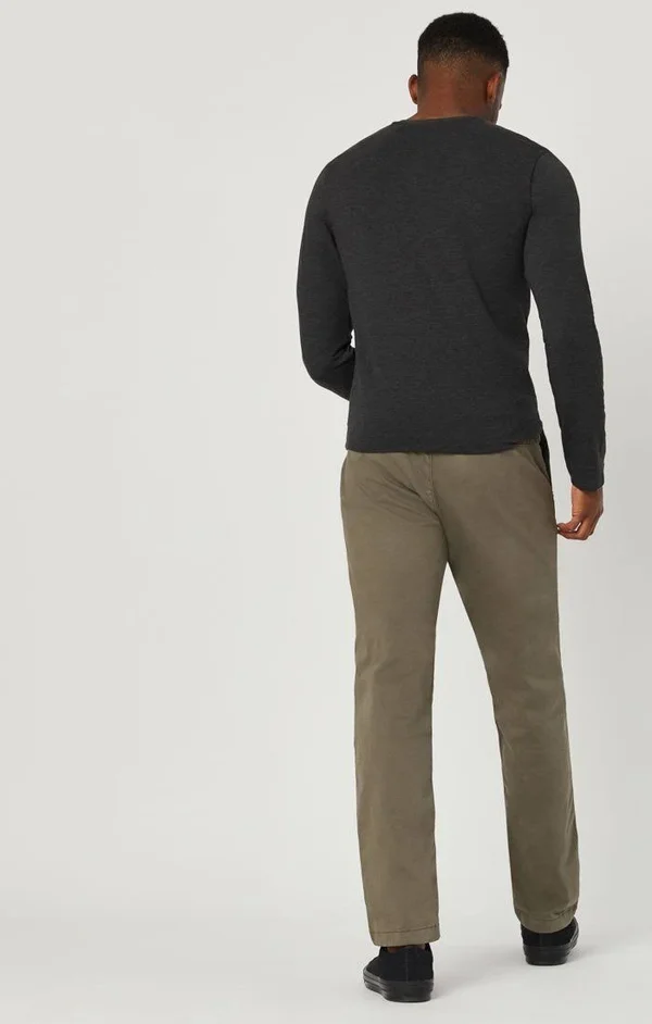 Mavi Men's Edward Chino in Edward Dusty Olive Twill, Men's Pants