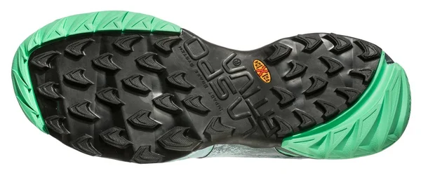 La Sportiva Akasha Blau-Gr黱, Womens Trail Running & Running Shoes, Size US 9.5+ - Color Stone Blue - Jade Green