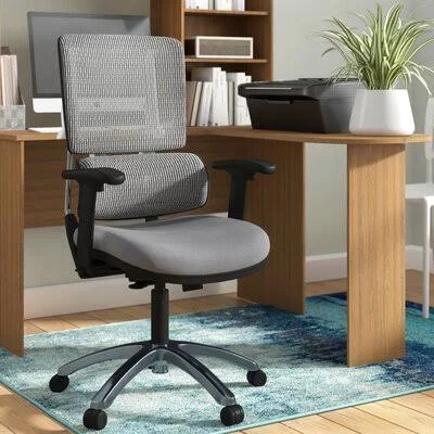 Pierro Ergonomic Mesh Task Chair Latitude Run Color: Gray/Steel Gray