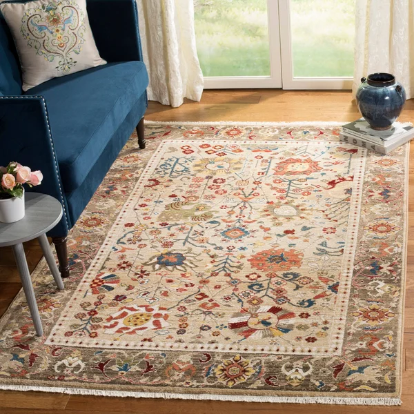 Safavieh Kashan KSN305L 3&3x22 x 4&10x22 Red - Ivory Area Rug