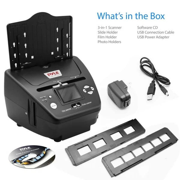 Pyle Digital 3-in-1 Photo - Slide and Film Scanner (PSCNPHO53.5)