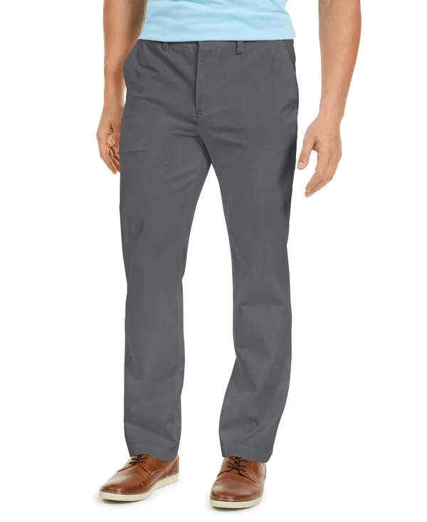 Club Room Men's Four-Way Stretch Pants, Created for Macy&s - Shark