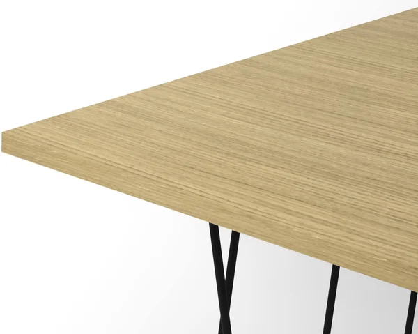 Temahome Helix 20x20 Side Table, Oak, Black Lacquered Steel