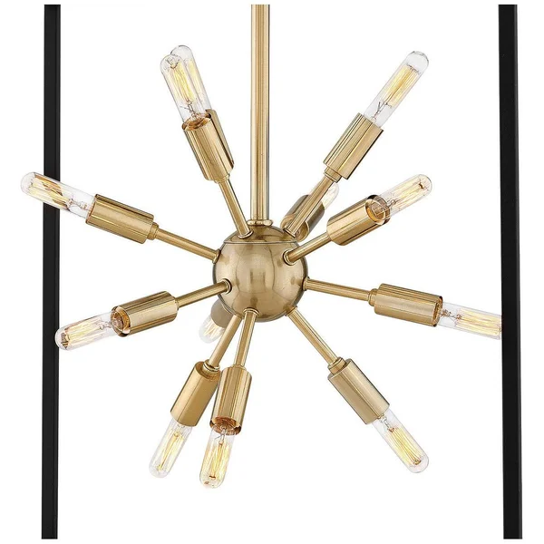 Hinkley - 46314BLK - 12 Light Pendant - Aros - Black