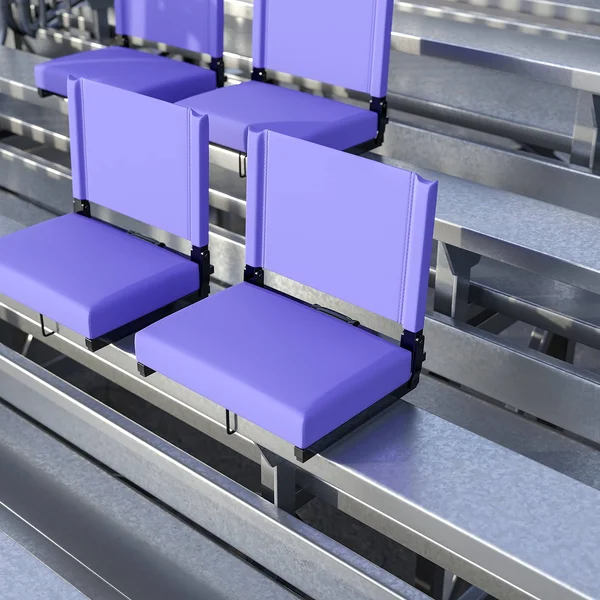 Emma + Oliver Set of 2 500 lb. Rated Lightweight Stadium Chair with Ultra-Padded Seat