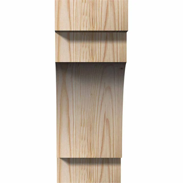 6x22W x 12x22D x 16x22H Mediterranean Rough Sawn Corbel, Douglas Fir
