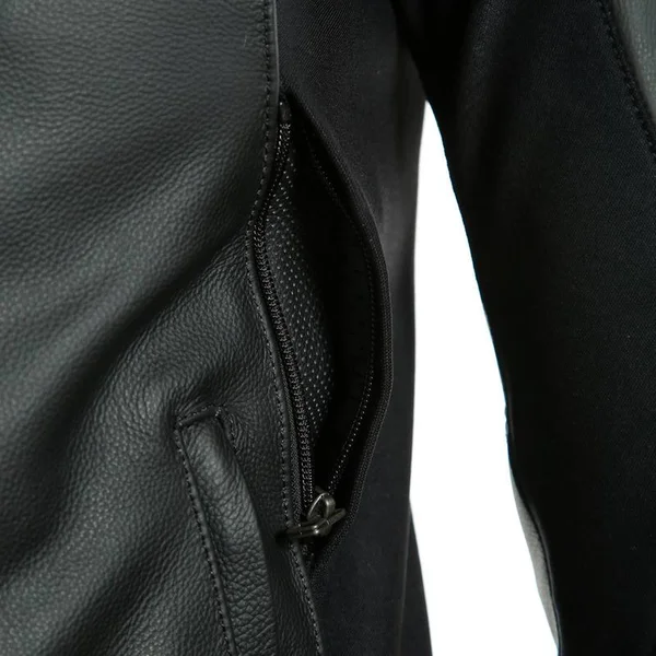 Dainese Sport Pro Leather Jacket - Black/White 56