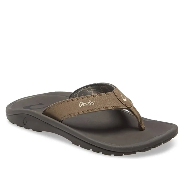 Olukai Men's Ohana Sandals - 13, Banyan/Island Salt