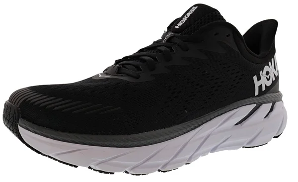 Hoka One One Men's Clifton 7 - Black/White - 9