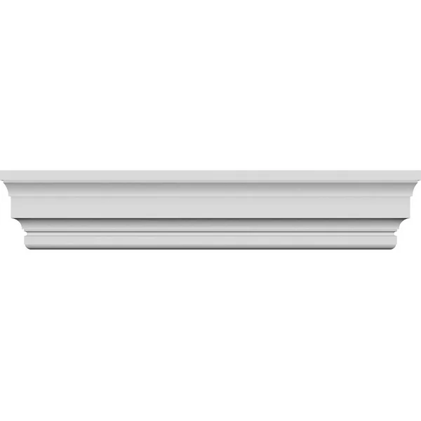 Ekena Millwork CRH07X124ST 124x22 Bottom Width x 127 3/4x22 Top Width x 7 1/8x22H x 5/8x22P Stockport Crosshead