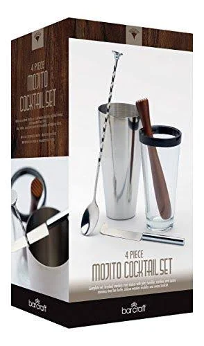 Kitchen Craft Luxe Lounge Mojito Cocktail Set, Set of 4