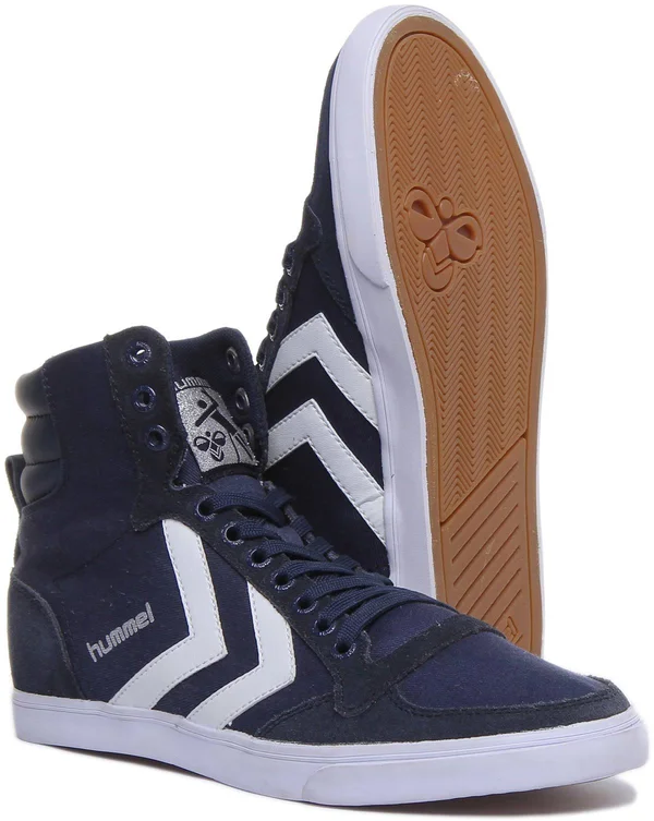 Hummel Slimmer Sta Hi in Blu White