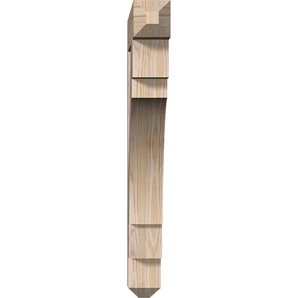 3 1/2x22W x 26x22D x 30x22H Merced Craftsman Smooth BRACKET - Douglas Fir