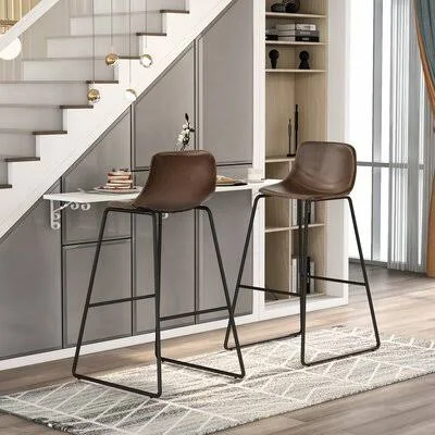 17 Stories Cosmo Manufactured Wood 30.5x22 Bar Stool