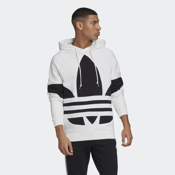 Adidas Originals Big Trefoil Hoodie White, Men's, Size: XS