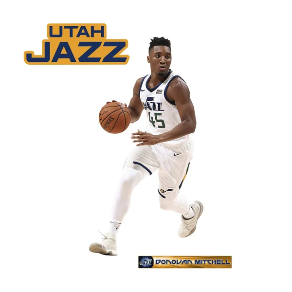 Fathead Donovan Mitchell - X-Large Officially Licensed NBA Removable Wall Decal, Size: XL