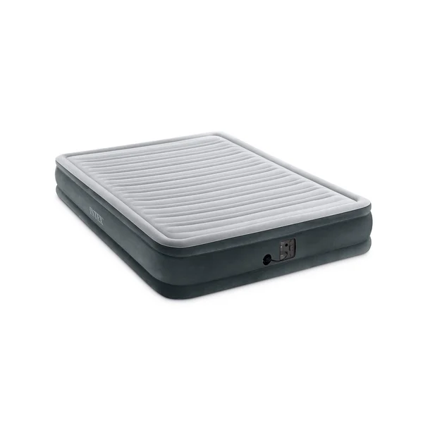 Intex Dura Beam Plus Series Mid Rise Airbed Mattress with Built in Pump - Queen