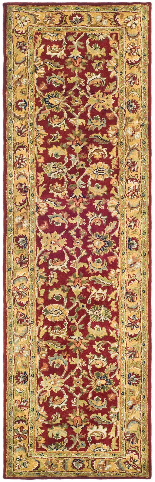 Safavieh Classic CL758C Red - Gold Rug 2&3x22 x 12& Runner