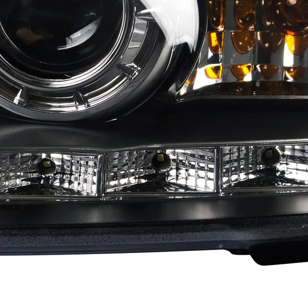 Spec-D Tuning 1998-2011 Ford Crown Victoria Black LED Projector Headlights