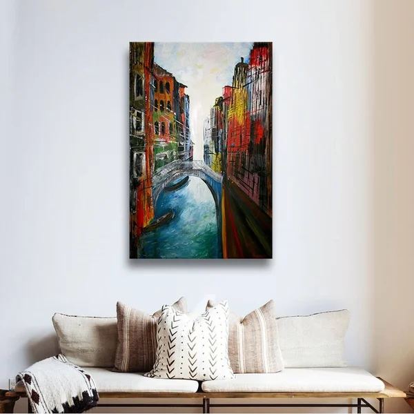 Martina Bleichner &Venice Grand Canale& Gallery Wrapped Canvas - 36X44