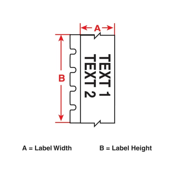 Brady MC-1500-595-CL-WT Label Cartridge, White/Clear, 240 in. W
