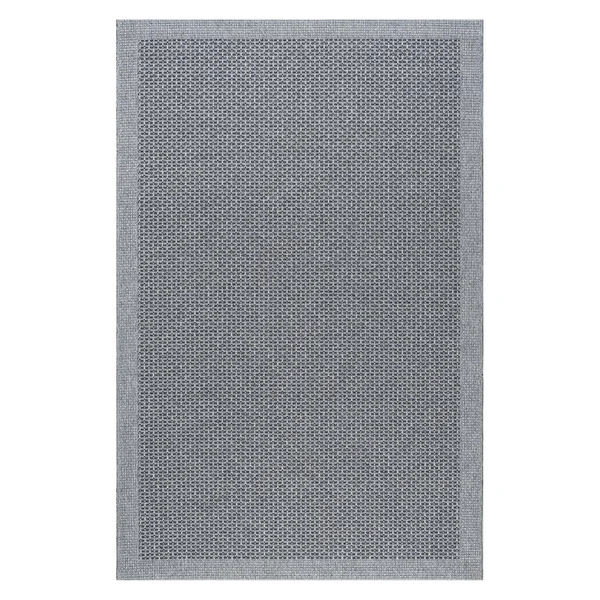 Tayse Largo Indoor/Outdoor Area Rug Charcoal, Size: 4 x 5 ft.